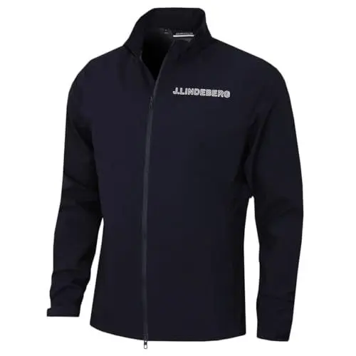 Produktbild: J.Lindeberg Herren Bridge gepolsterte Golf-Regenjacke - JL Marine - M