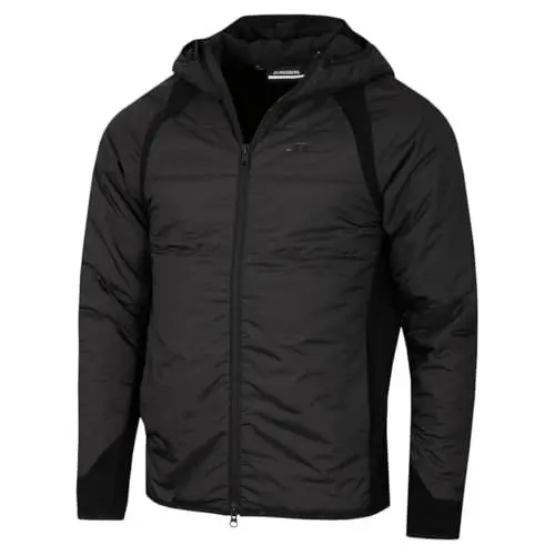 Produktbild: J.Lindeberg Herren Scott Hybrid Wasserabweisende Golfjacke - Schwarz - M