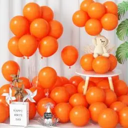 Produktbild: Jobkoo Luftballons Orange 60 Stück Matt Orange Latex Ballons 5 Zoll Orangen Party Helium Luftballon für Ballonbogen Halloween Geburtstag Thanksgiving Herbst Hochzeit Autumn Hawaii Babyparty Deko