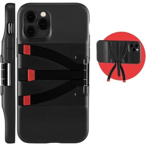 Produktbild: JOBY JB01565-BWW Standpoint Smartphone-Hülle für Apple iPhone 11 Pro - Schutzhülle, eingebaute Aluminium-Stativbeine, drahtlose Ladefunktion, für Fotos, Videos, Blogging, Video-Anrufe, Live-Streaming