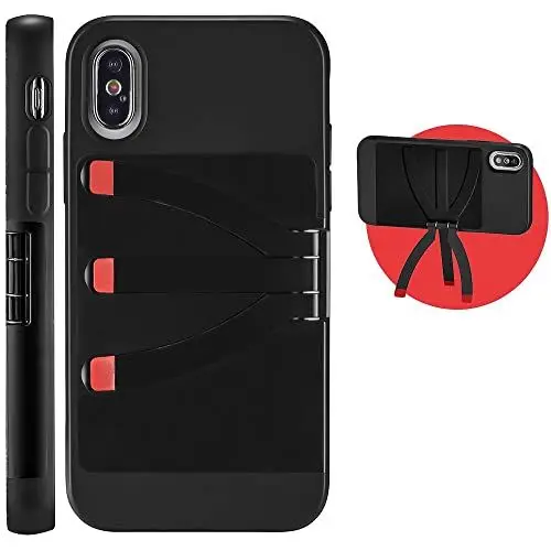 Produktbild: JOBY JB01595-BWW Standpoint Smartphone-Hülle für Apple iPhone X/XS - Schutzhülle, eingebaute Aluminium-Stativbeine, drahtlose Ladefunktion, für Fotos, Videos, Blogging, Video-Anrufe, Live-Streaming