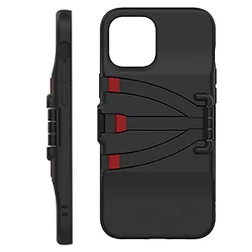 Produktbild: JOBY Standpoint Handyhülle für iPhone 12 Pro Max, Handyhülle mit eingebauten Alu-Stativbeinen, Reisestativ, Smartphone Hülle, Ideal für Selfies, Video-Blogs, Live-Streaming