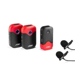 Produktbild: JOBY Wavo AIR Drahtloses 2,4-GHz-Mikrofonsystem mit Zwei Sendern Entwickeltem Befestigungssystem, Filmaufnahmen, Interview, Drahtlose Mikrofone, Mikrofon Handy, Ansteckmikrofon Kabellos