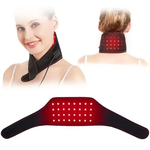 Produktbild: JOBYNA Infrarottherapie & Rotlichttherapie für Nacken, 660nm & 850nm LED Rotlichtlampe Infrarotlampe, Red Light Therapy Einstellbarer Temperatur für Körper, Arm, Handgelenk, Knöchel, Fuß Schmerz