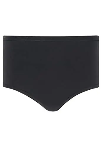 Produktbild: Jockey Worry Free Brief- Menstruationsunterwäsche, auslaufsichere Perioden Unterwäsche, Unterhosen Damen für leichte bis mittelschwere Periode, Baumwoll Unterwäsche Damen mit Elasthan, in Schwarz
