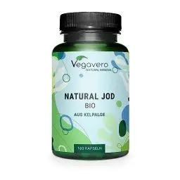 Produktbild: JOD aus Bio Kelp Vegavero® | 100% BIO | Preis-Leistungs-Sieger 2024* | PureSea® aus schottischer Braunalge | 150 µg | Vegan & Ohne Zusätze | Laborgeprüft | 180 Kapseln