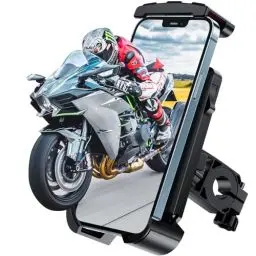 Produktbild: JOEAIS Handyhalterung Fahrrad, 360° Drehbare Motorrad Handyhalterung, Handyhalterung Fahrrad Lenker FüR 4,5-7,2 Zoll Smartphones, Kompatibel Mit iPhone 14/13/12/11 Pro Max/Xs, Galaxy, Huawei Usw.