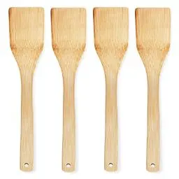 Produktbild: Joeji's Kitchen 4er Set Kochlöffel Holz Spachtel Pfannenwender Holz für die Küche Nachhaltige Holzlöffel Kochlöffel