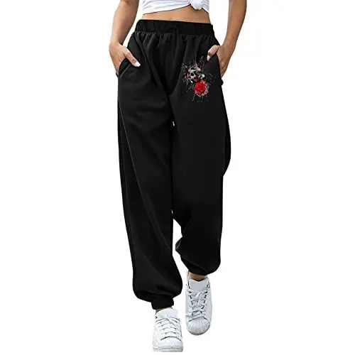 Produktbild: Joggers Damen Straight Higwaist Joggers KüRbis Lounge Outdooren Gemütlich Passfor Joggers Women Halloween übergrößen Polyester