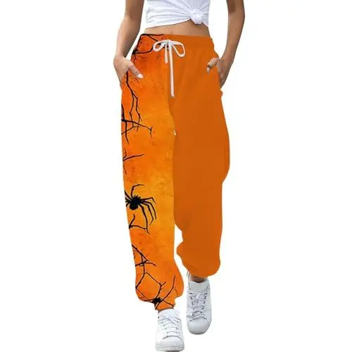 Produktbild: Jogginganzug Damen, Jogginganzug Damen Set, Gummizug, Damenhosen mit Gummibund, Jogging, Sporthosen, Sporthose extra lang, Dame, Weite Jogginghose, Gummizug, kuschelhose, Yoga Hose, Open Leg Jogger