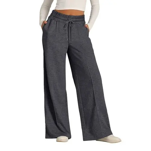 Produktbild: Damen Hose Baumwolle Leinen Yoga Hose Damen Yogahose Herren Stoffhose Damen Schwarz Breite Hosen Damen Activewear-Hosen Für Damen Warme Jogginghose Damen Winter Baumwolle Jogginghose Damen