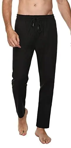 Produktbild: Jogginghose Herren Baumwolle Lange Hosen für Männer Trainingshosen Sporthose Sweathose Jogginghose Jogger Sweatpants Freizeithose Fitnessstudio Laufhosen Sommer und Winter (Schwarz, 3XL)