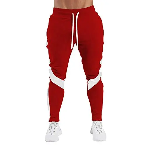 Produktbild: Jogginghose Herren Baumwolle Trainingshose - Sporthose Jogginghosen Männer Jogger Jungen Freizeithose mit Reißverschlusstaschen Jogginghose Grau Herren Jogginghose Ohne Taschen Sportsachen Herren Gym