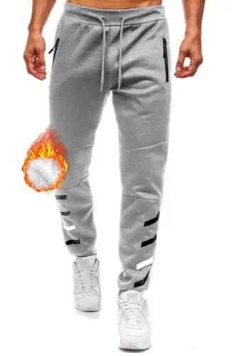 Produktbild: Lantch Jogginghose Herren Gefütterte Fleecehose Trainingshose Hosen Herren Sweatpants Thermohose Winter Hose Freizeithose Sporthosen Winterhose