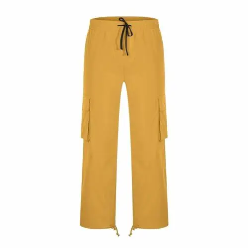 Produktbild: Jogginghose Herren Lang Sommer Weites Bein,Performance Pants Herren,Bekleidung Herren,Herrenseil Lockernde Taille Einfarbige Taschenhose Lockere Sporthose Jogginghosen Von,Herren Hosen mit Gummizug