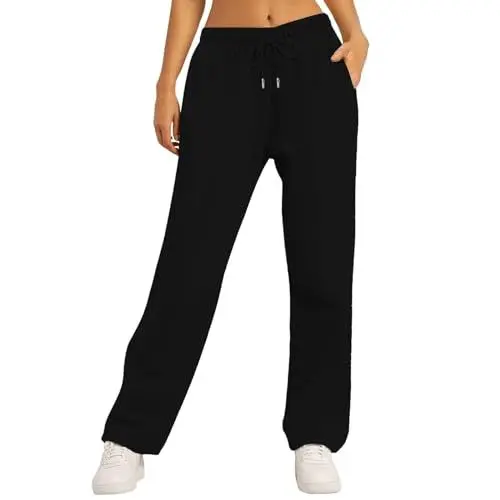Produktbild: Jogginghose Orange Damen Palazzo Hose Damen Elegant Jogginghose Blau Lange Beine Schlupfhosen Für Damen Senioren Kurzgröße Weit Graue Jogginghose Damen Gymnastikhose Damen Lang Grüne Hose