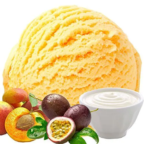 Produktbild: Joghurt Pfirsich Maracuja Geschmack 1 Kg Gino Gelati Eispulver Softeispulver für Ihre Eismaschine
