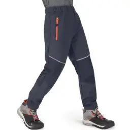 Produktbild: Jogwits Kinder Wanderhose Softshellhose Gefüttert Cargohose Wasserdicht Thermohose Jungen Mädchen Schneehose Winter Outdoorhose Gray-2XL-1510