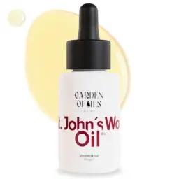 Produktbild: Johanniskrautöl BIO - Natürliches Rotöl Made in Germany - Zur Pflege von Narben, trockener Haut sowie Massage & Entspannung - Garden of Oils …