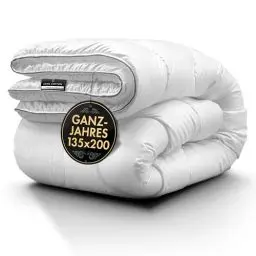 Produktbild: John Cotton Night Cloud Bettdecke 135x200 - Premium Klasse Steppdecke für Allergiker | Oeko-Test Zertifiziert Bettdecken | Weiche Microfaser Ganzjahresdecke - Atmungsaktive Schlafdecke | 135 200