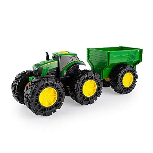 Produktbild: John Deere 47353 Treads Traktor Wagon, Monster Truck Spielzeug Rädern, Grünes Kinderspielzeug, für Jungen und Mädchen ab 3 Jahren, bis zu 38cm groß