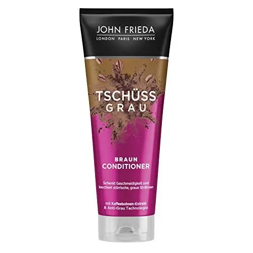 Produktbild: John Frieda Braun Conditioner - Tschüss Grau - Schenkt Geschmeidigkeit und kaschiert graue Strähnchen - Mit Kaffeebohnen-Extrakt, 250 ml 26244