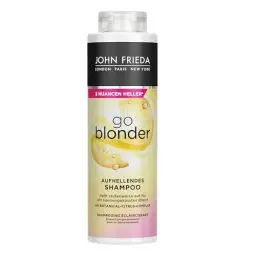 Produktbild: John Frieda Go Blonder Shampoo - Vorteilsgröße: 500 ml - Aufhellend - Haartyp: blond, blondiert - Kabinettgröße