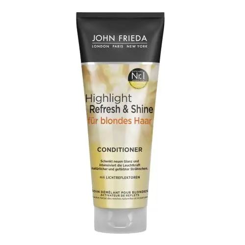 Produktbild: John Frieda - Highlight Refresh & Shine Conditioner - Inhalt: 250 ml - Neuer Glanz und intensive Leuchtkraft für blondes Haar & Strähnchen