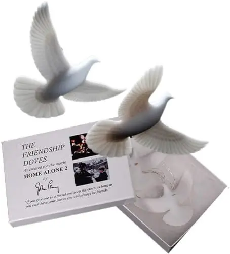 Produktbild: John Perry Christmas Turtle Doves die Offiziellen Turteltauben Freundschafts Symbol Weihnachten Liebe 2 Stück Set vom Offiziellen Künstler des Films Kevin Allein In NY