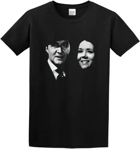 Produktbild: John Sd and Emma Peel Newor Dark Gray to Macnee Rigg Men's Cotton Shirt Black M