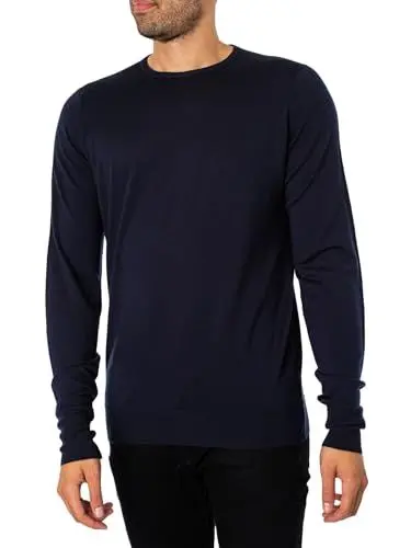 Produktbild: John Smedley Herren Merinowolle V-Ausschnitt Bobby Pullover Midnight XXL, Blau (Midnight), XX-Large