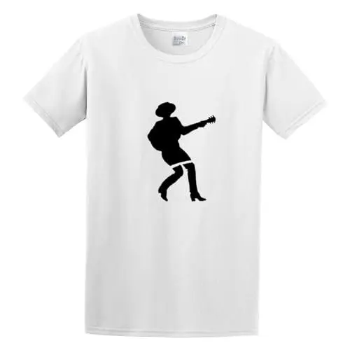Produktbild: John Weldon Cale J.J. Cale Guitar Stylist Snapbacks Cool Snapbacks Unisex Crew Neck Cotton Tee Men's Short-Sleeve T-Shirts White XXXL