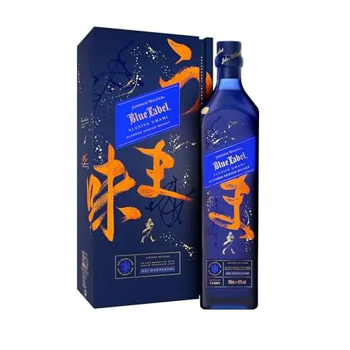 Produktbild: Johnnie Walker Blue Label Whisky - Elusive Umami | Blended Scotch | Limitierte Edition | in exklusiver Geschenkverpackung | Kei Kobayashi Geschmackinnovation | 43% vol | 700 ml Einzelflasche |