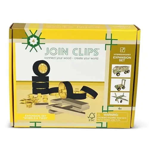Produktbild: Join Clips Erweiterungsset Räder & Twist, Holzfarben