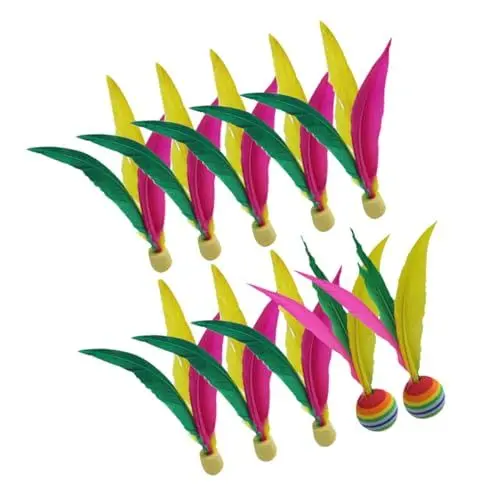Produktbild: JOINPAYA 10 Stück Federball Kinder Badminton Elastisches Badminton