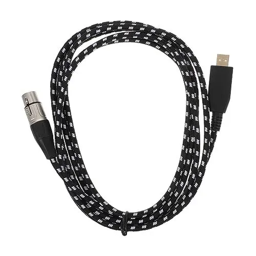 Produktbild: JOINPAYA 1Stk Mikrofon Aufnahmekabel Überbrückungskabel Lautsprecherleitung Audio-Verbindungskabel USB-Kabel Mikrofonkabel Dynamisches Mikrofon Mikrofon-Audiokabel Audioleitung Kupfer Black