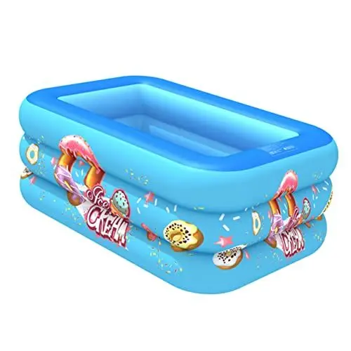Produktbild: JOINPAYA 1Stk aufblasbare Badewanne Familienpool Schwimmbad Spielzeug aufblasbarer Babypool Hinterhofpool für Kinder Babybecken Schwimmbad Kinder aufblasbarer Pool Wassermatratze Sky-Blue