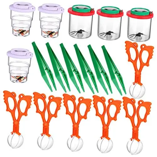 Produktbild: JOINPAYA 1 Satz Fänger Krabbelspielzeug Kinderspielzeug Kinderwerkzeuge Kidcraft-Spielset lupenbrille Magnifying Glasses Critter Catcher-Kit Probe Einer gefälschten Insekten ABS、