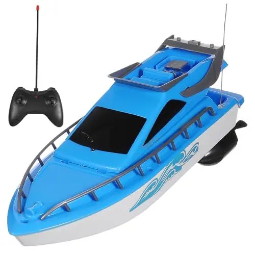 Produktbild: JOINPAYA 1 Satz Ferngesteuertes Boot Speedboot-anhänger Rc-Boote Für Erwachsene Junge Pool Für Kinder Im Alter Von 4-8 Jahren Elektrisches Schnellboot Boot Wasser Badespielzeug Plastik