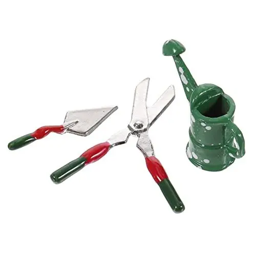 Produktbild: JOINPAYA Miniatur-gartenwerkzeug-Set Inklusive Mini-gießkanne Schere Und Schaufel Für Zimmerpflanzen Dekoration Für Kinderspielzimmer Und Miniaturhäuser