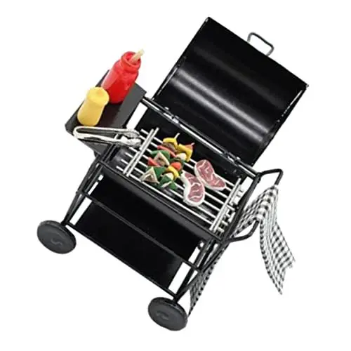 Produktbild: JOINPAYA 1 Satz Puppenhaus Grillwagen Entwicklungsspielzeug Miniatur-Simulations-Grillwagen Spielzeug für Kinder kinderspielzeug pädagogisches Möbelspielzeug Miniatur-Heimmodell-Verzierung