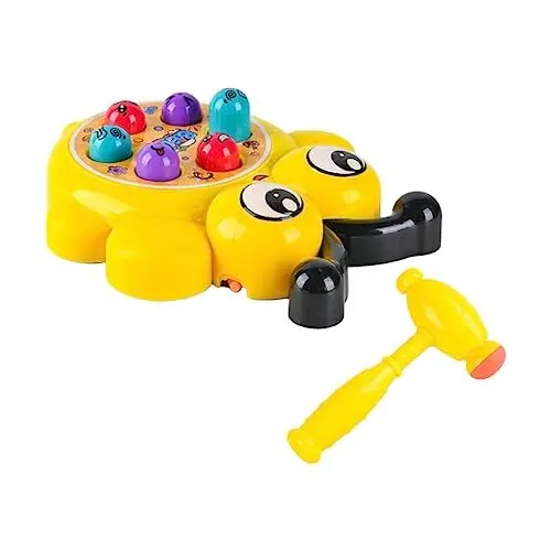 Produktbild: JOINPAYA 1 Satz -Spielzeug Lernspielzeug für Kinder Maulwurf Spiel Kinder hämmern interaktives Spielzeug kinderspielzeug Maulwurf Spielzeug Plastikmaulwurf Abs Yellow