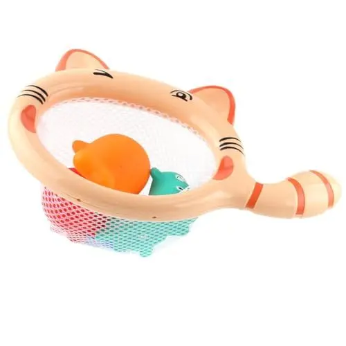 Produktbild: JOINPAYA Spielzeug 1 Set Badespielzeug Für Spaßiges Angelspiel Mit 4 Tierfiguren Und Angelnetz Für Die Badewanne Ideales Wasserspielzeug Für Kleinkinder Und Babys Baby Badespielzeug Wasserspielzeug