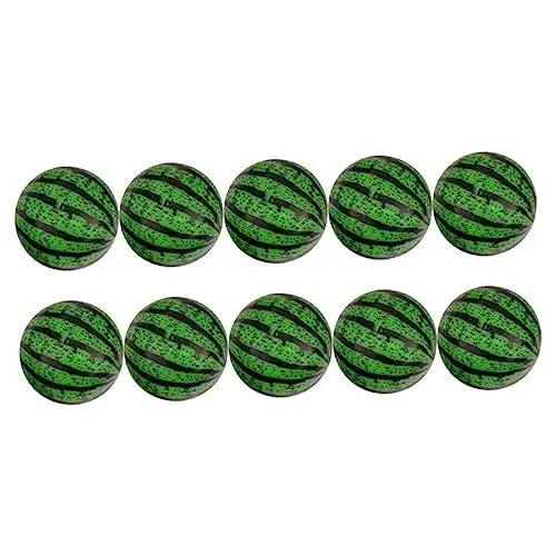Produktbild: JOINPAYA 20st Hüpfender Ball Aufblasbarer Wasserball Wassermelonen-strandbälle Wasserball Aufblasen Ballspielzeug Spielen Springender Wasserball Flummi Wassermelonen-hüpfbälle Green Plastik