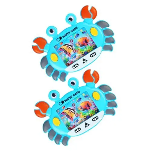 Produktbild: JOINPAYA 2St Ferrule Wassermaschine Hände voll Spiel tragbares Wasserringspielzeug wasserspiel für Kinder Spielzeug für Kinder Dekompressionsspielzeug Wasserring-Wurfspielzeug Plastik Blue