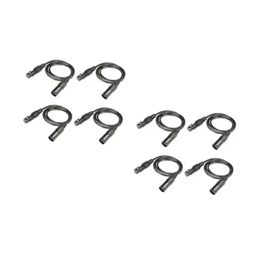 Produktbild: JOINPAYA 2 Sätze Dmx-kabel Dsl-kabel 3-poliges Kabel Kabeldraht 3-polige Drähte Beleuchtung Kabel Draht Dj-lichtkabel Dj-draht Datenkabel Verstärkerkabel Dj-kabel Mikrofonkabel 4 Stück * 2