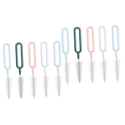 Produktbild: JOINPAYA 10-teiliges Flaschenbürstenset Reinigungswerkzeuge Für Babyflaschen Reinigungsbürste Aus Nylon Reinigungsset Für Babyflaschenfütterung Sulies