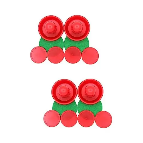 Produktbild: JOINPAYA 2 Sets Hockey Zubehör Air Hockey Pucks Drücker Für Air Hockey Ersatz Pack Für Home Spiel