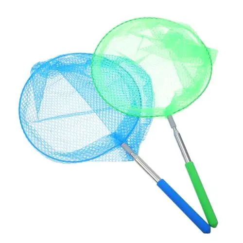 Produktbild: JOINPAYA 2 Stück Einziehbare Schmetterlingsnetztasche Teleskop Kescher Kinder Fischernetz Fischernetz Schmetterlings Fangnetz Teichnetz Schmetterlinge Fangnetz Outdoor