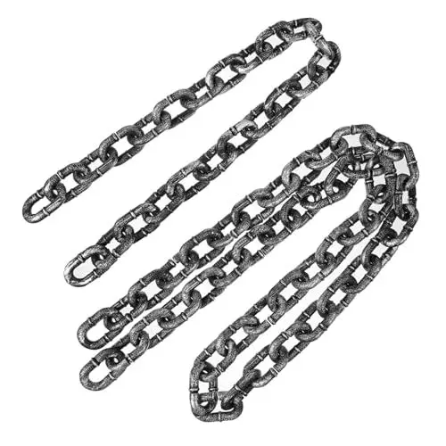 Produktbild: JOINPAYA Halloween Ketten Requisiten Simulation Eisenkette Gefangenenkette Dekoration + Kunststoffkette Für Halloween Party Und Karneval